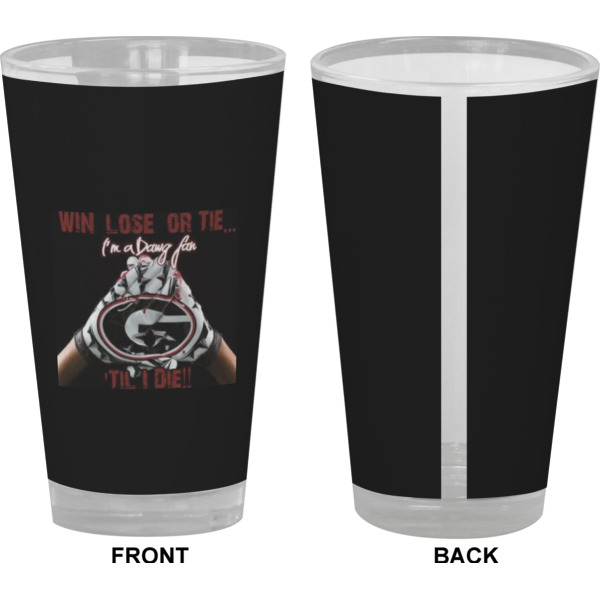 Custom Design - Pint Glass - Full Color - Front & Back Views