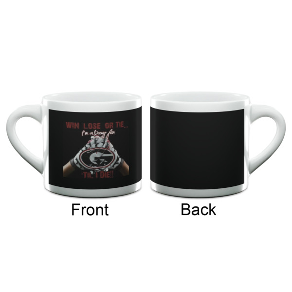 Custom Design - Double Shot Espresso Cup - Single - Front & Back