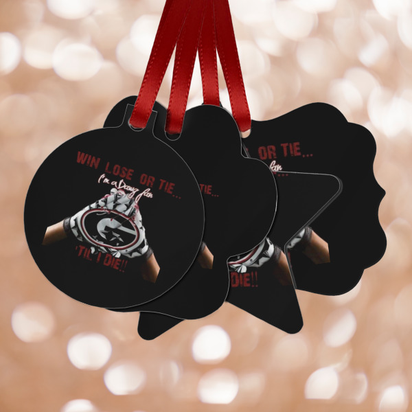 Custom Design Your Own Metal Ornaments - Double-Sided