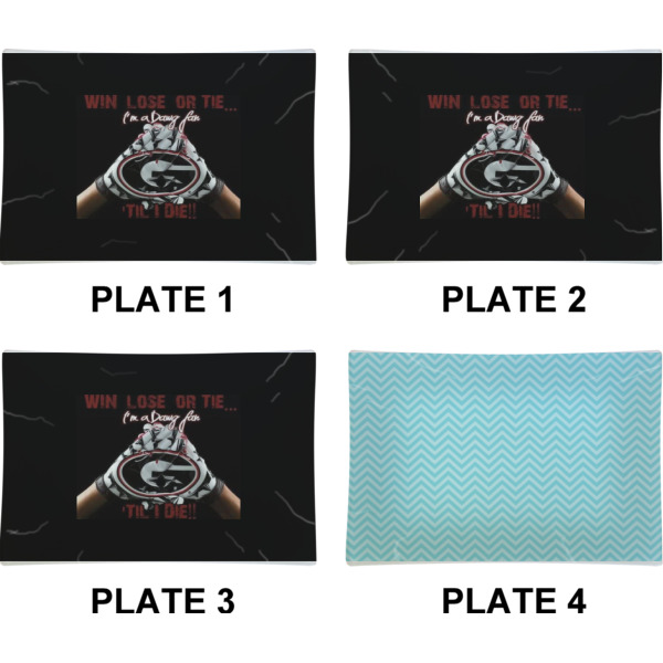 Custom Design - Set of Rectangular Appetizer / Dessert Plates (Approval)