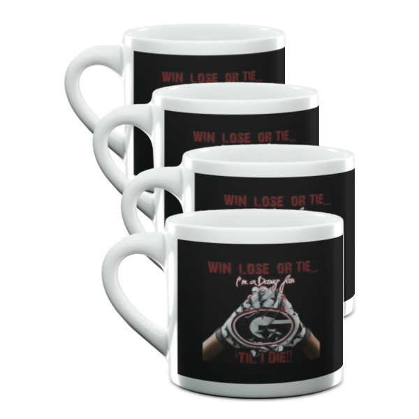 Custom Design Your Own Double Shot Espresso Cups - Set of 4
