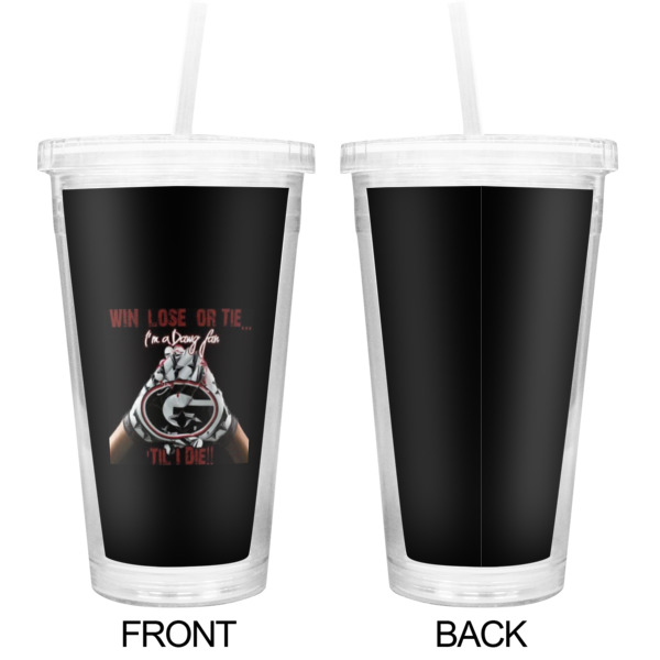 Custom Design - Double Wall Tumbler with Straw - Approval