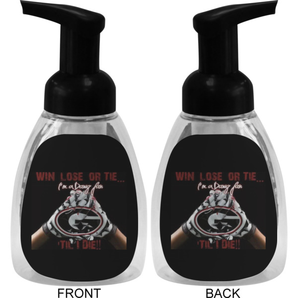 Custom Design - Foam Soap Bottle - Black - Front & Back