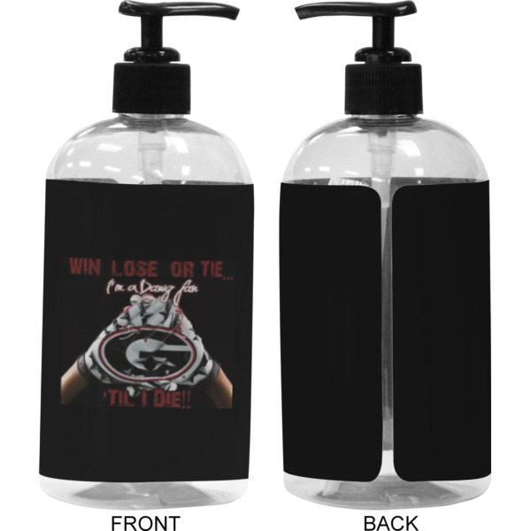 Custom Design - 16 oz Plastic Liquid Dispenser (Approval) - Black