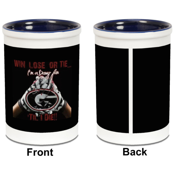 Custom Design - Pencil Holder - Blue - approval