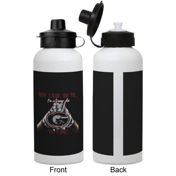 Custom Design - Aluminum Water Bottle - White APPROVAL