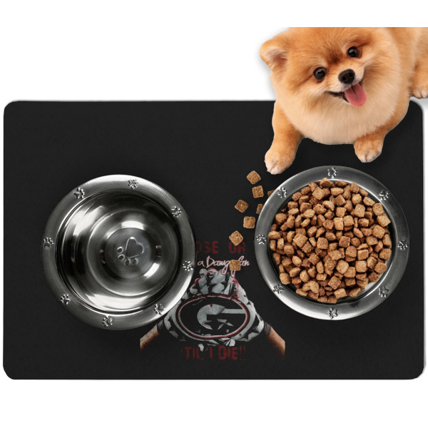 Custom Design Your Own Dog Food Mat - Small