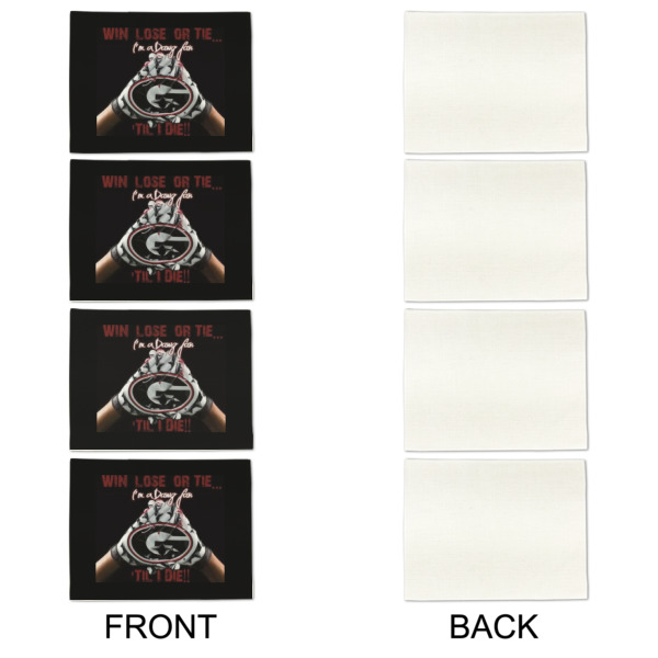 Custom Design - Linen Placemat - APPROVAL Set of 4 (single sided)