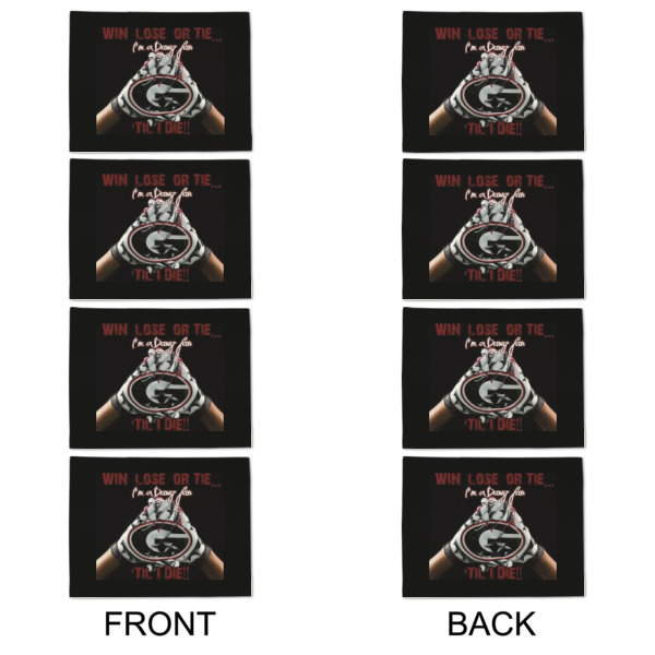 Custom Design - Linen Placemat - Double Sided - Approval - Set of 4