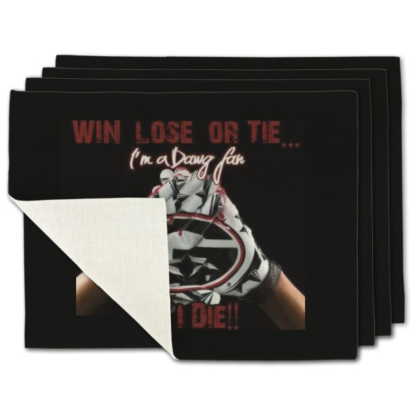 Custom Design Your Own Single-Sided Linen Placemat - Set of 4