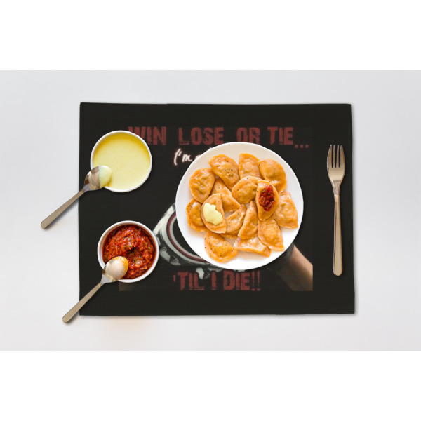 Custom Design - Linen Placemat - Single - Lifestyle
