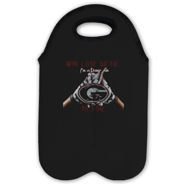 Custom Design - Double Wine Tote - Flat