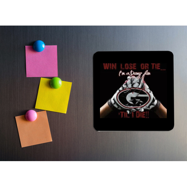 Custom Design - Square Fridge Magnet - LIFESTYLE