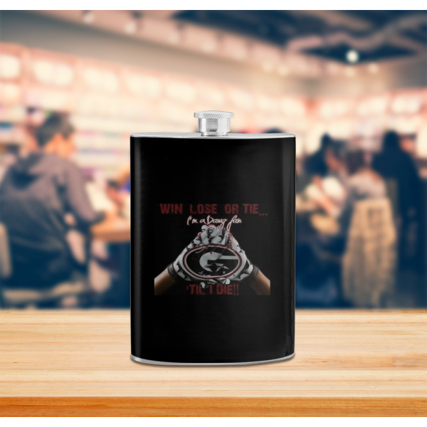 Custom Design - Stainless Steel Flask - LIFESTYLE 2