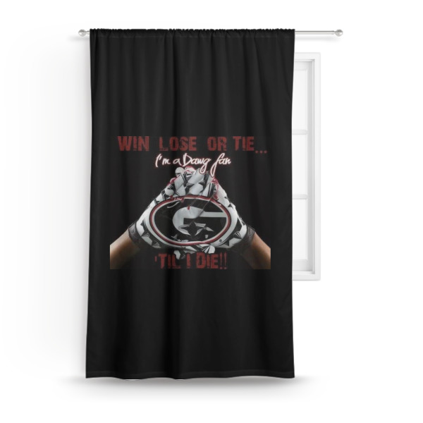 Custom Design - Custom Curtain With Window and Rod