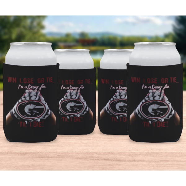 Custom Design - Can Cooler - Standard 12oz - Set of 4 - In Context