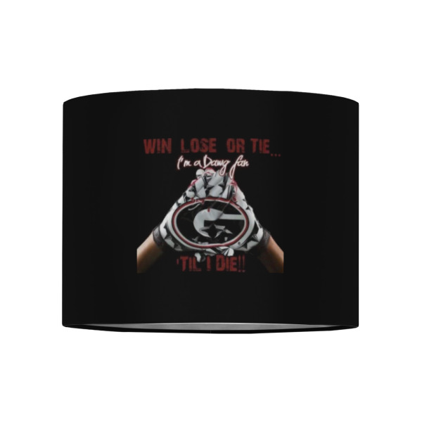 Custom Design - 8" Drum Lampshade - Front (Fabric)