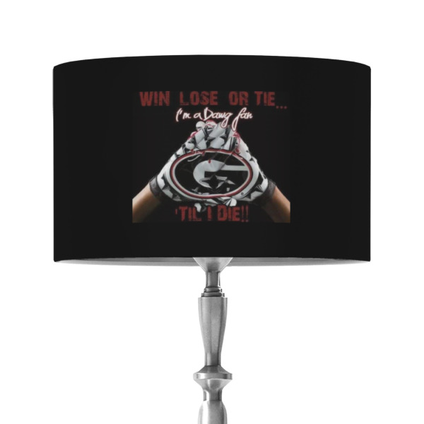 Custom Design - 12" Drum Lampshade - ON STAND (Fabric)