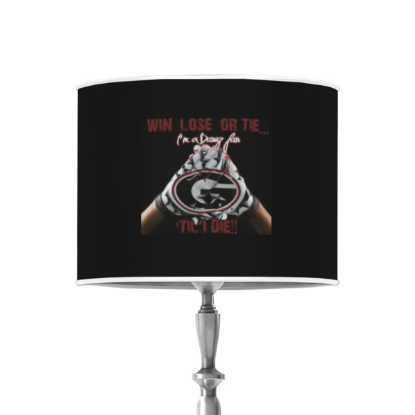 Custom Design - 8" Drum Lampshade - ON STAND (Poly Film)