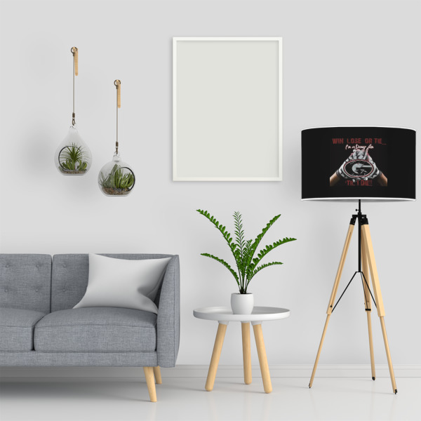 Custom Design - 12" Drum Lampshade - LIFESTYLE