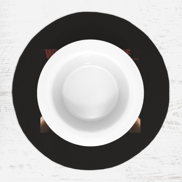 Custom Design - Round Linen Placemats - LIFESTYLE (single)