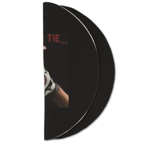 Custom Design - Round Linen Placemats - HALF FOLDED (double sided)