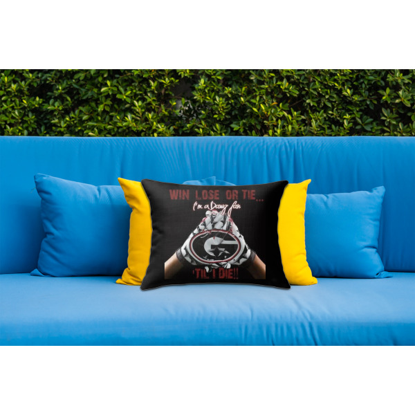 Custom Design - Outdoor Throw Pillow  - LIFESTYLE (Rectangular - 20x14)