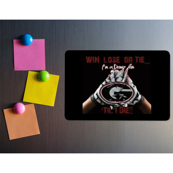 Custom Design - Rectangular Fridge Magnet - LIFESTYLE