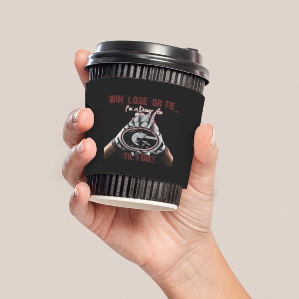 Custom Design - Coffee Cup Sleeve - LIFESTYLE