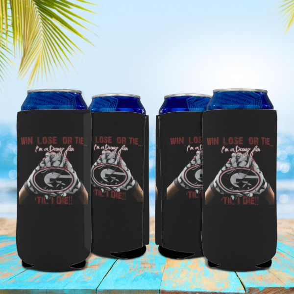 Custom Design - Can Cooler - 16oz - Set of 4 - In Context