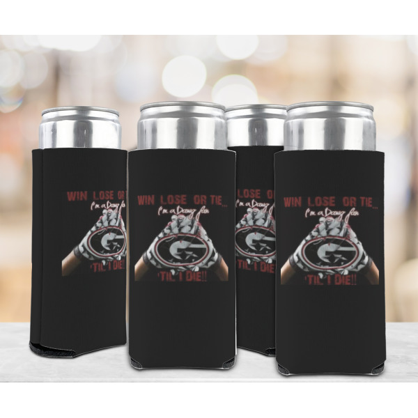 Custom Design - Can Cooler - Tall 12oz - Set of 4 - In Context