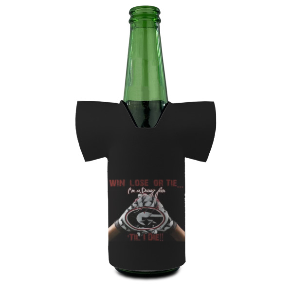 Custom Design - Jersey Bottle Cooler - Set of 4 - FRONT (on bottle)