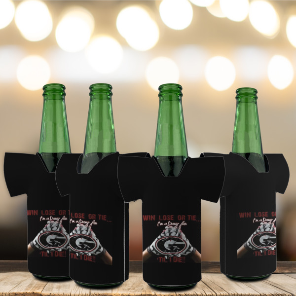 Custom Design - Jersey Bottle Cooler - Set of 4 - LIFESTYLE