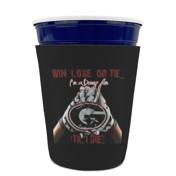 Custom Design - Party Cup Sleeves - without bottom - Front (On Cup)