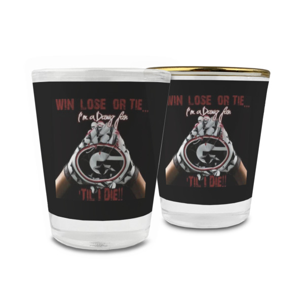 Custom Design Your Own Glass Shot Glass - 1.5 oz