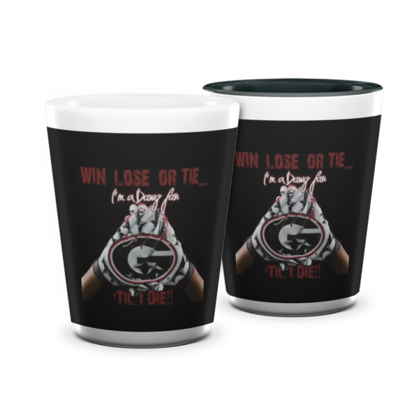 Custom Design Your Own Ceramic Shot Glass - 1.5 oz