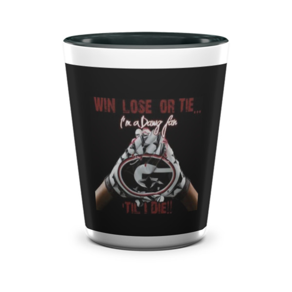 Custom Design - Ceramic Shot Glass - Two Tone - Front