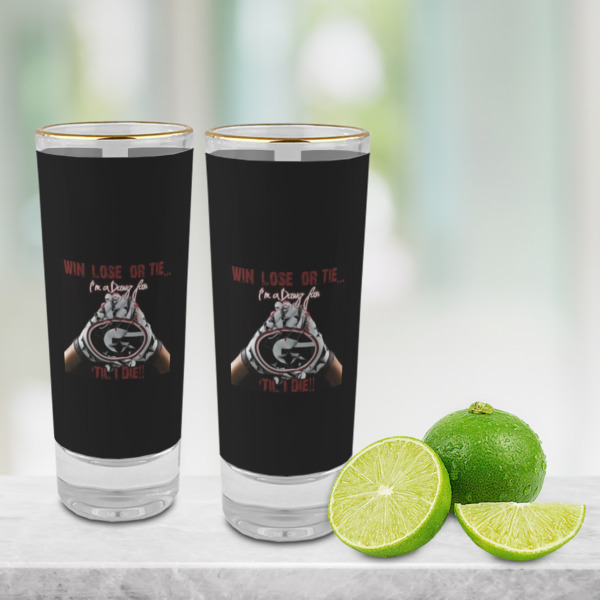 Custom Design - Glass Shot Glass - 2oz - Lifestyle