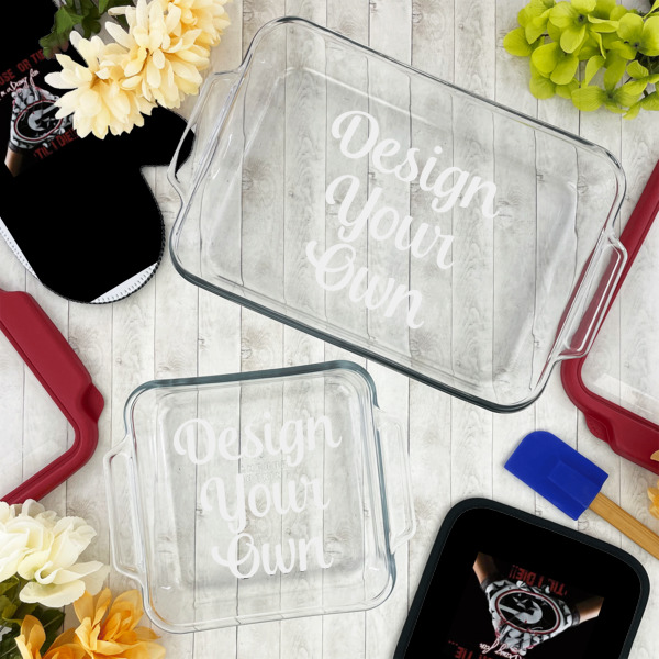 Custom Design - Glass Baking Dish Set - Lifestyle