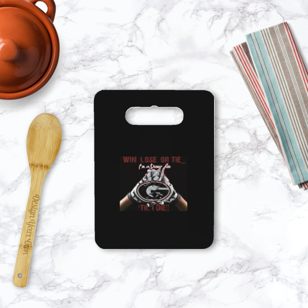 Custom Design - Rectangle Trivet with Handle - LIFESTYLE