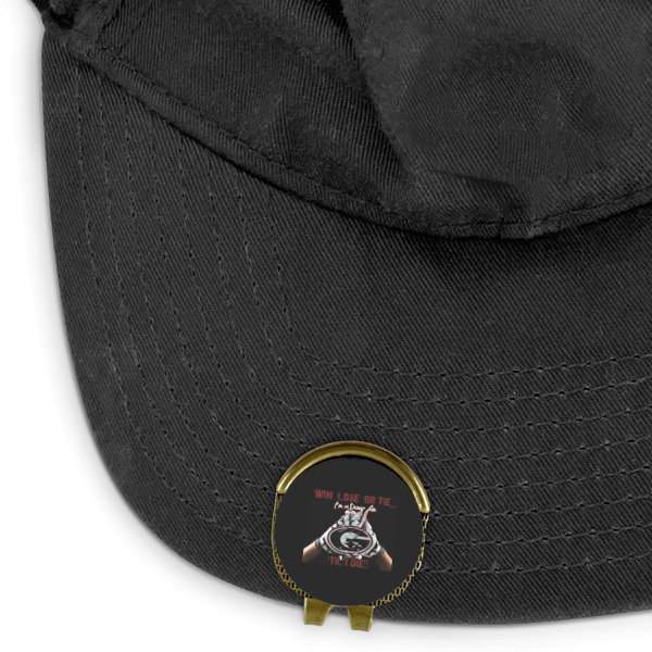Custom Design - Golf Ball Marker Hat Clip - Main - GOLD