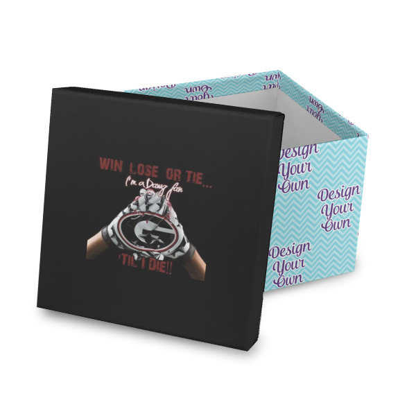 Custom Design Your Own Gift Box with Lid - Canvas Wrapped