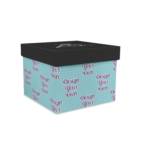 Custom Design Your Own Gift Box with Lid - Canvas Wrapped - Medium