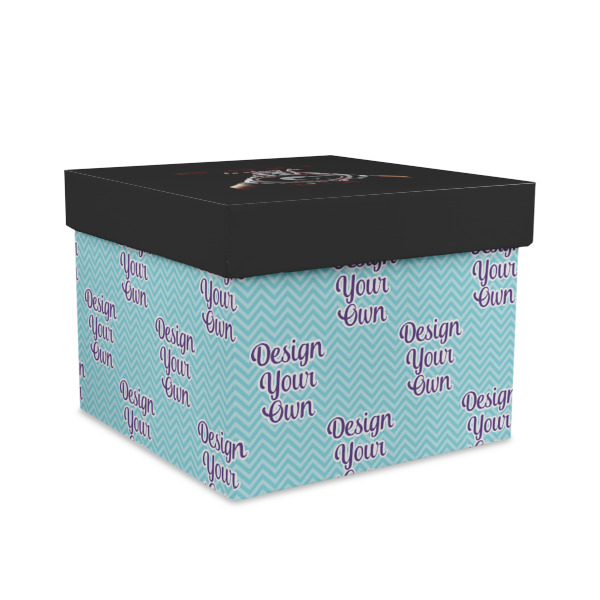 Custom Design Your Own Gift Box with Lid - Canvas Wrapped - Large