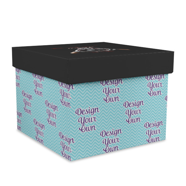 Custom Design Your Own Gift Box with Lid - Canvas Wrapped - X-Large