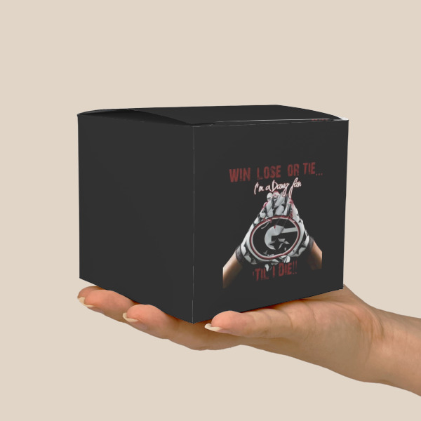 Custom Design - Cube Favor Gift Box - Scale View