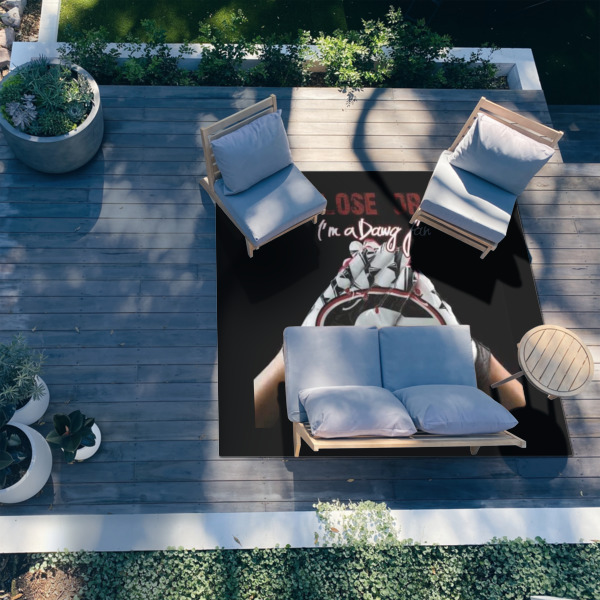 Custom Design - 8'x10' Patio Rug - In context