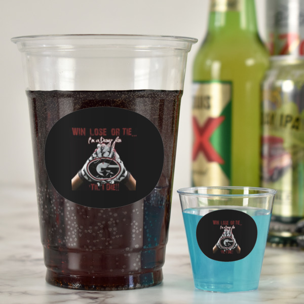 Custom Design - 16oz Party Cup & Plastic Shot Glass - In Context