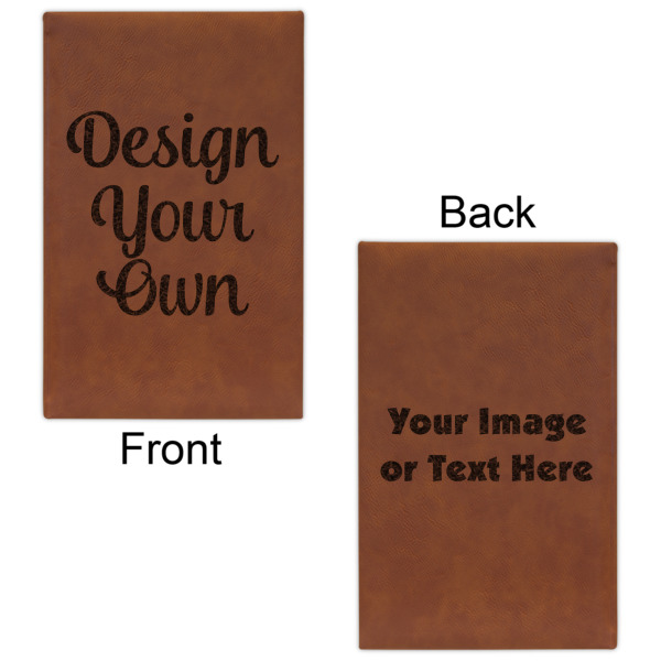Custom Design - Leatherette Sketchbooks - Small - Double Sided - Front & Back View