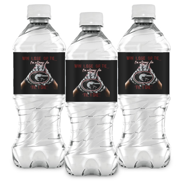 Custom Design - Water Bottle Labels - Front View